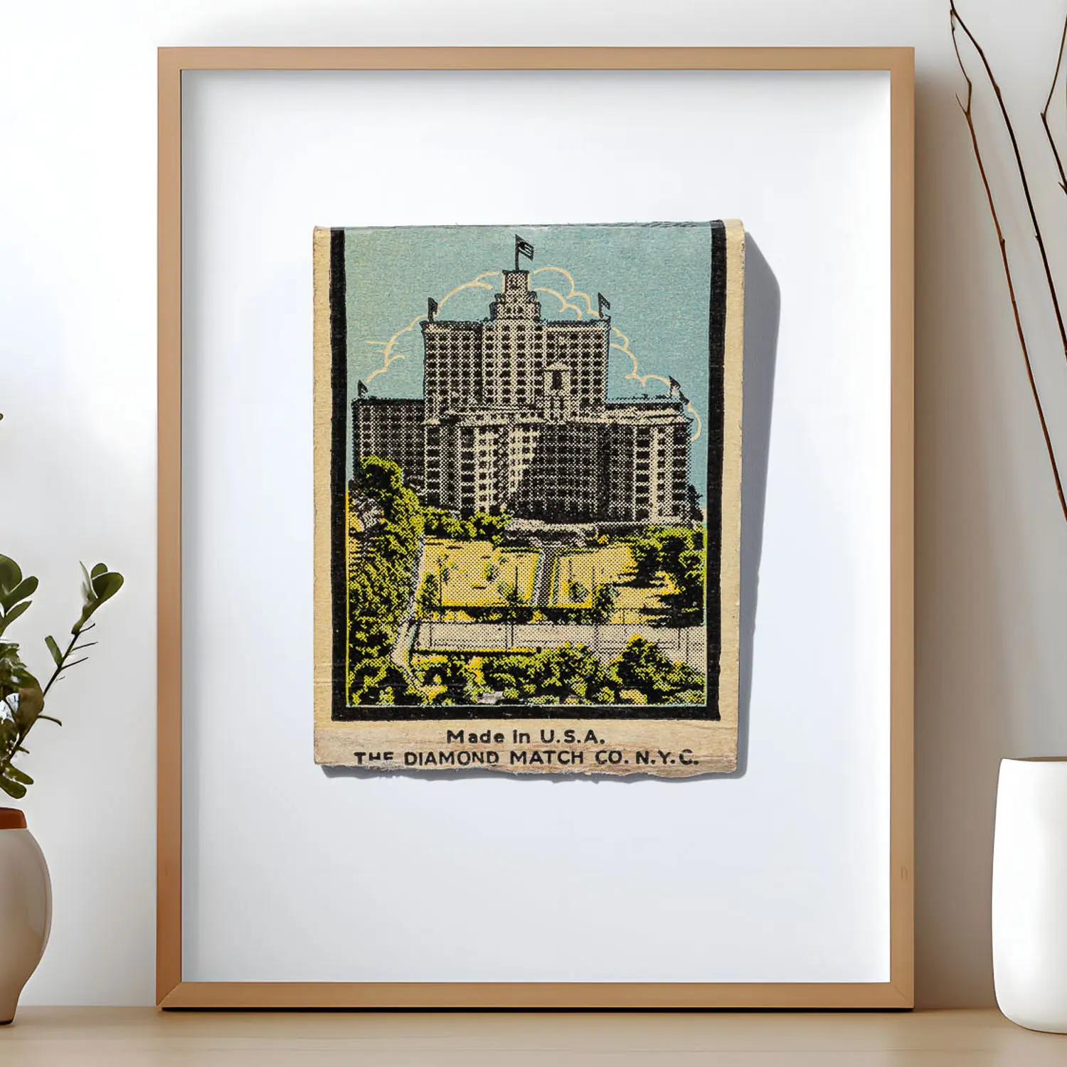 Edgewater Beach Hotel (Design 2) matchbook print, front