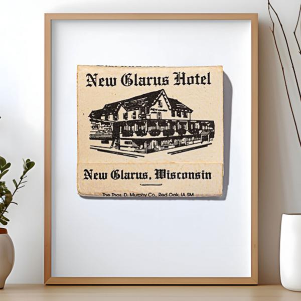 New Glarus Hotel matchbook print