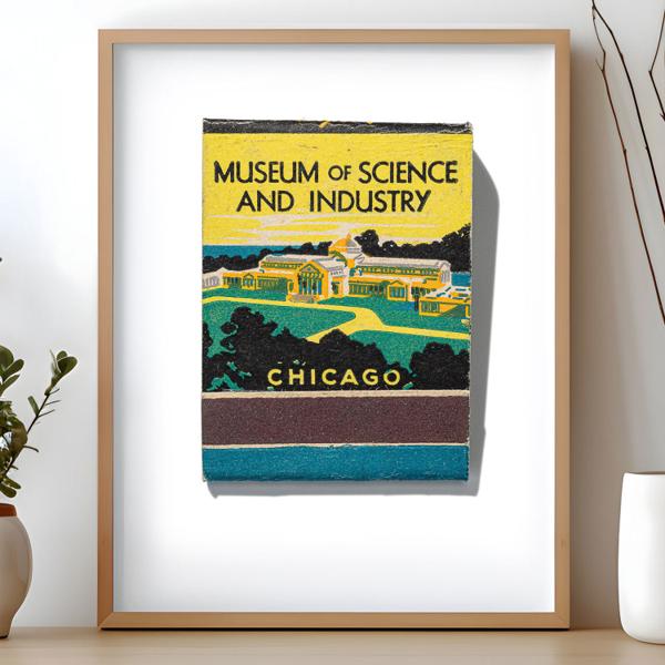 Museum of Science and Industry matchbook print