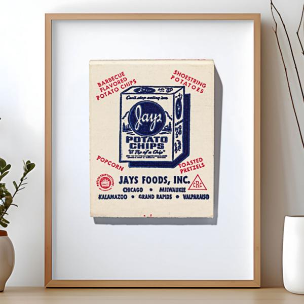 Jays Potato Chips matchbook print