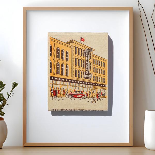 Berghoff Restaurant matchbook print