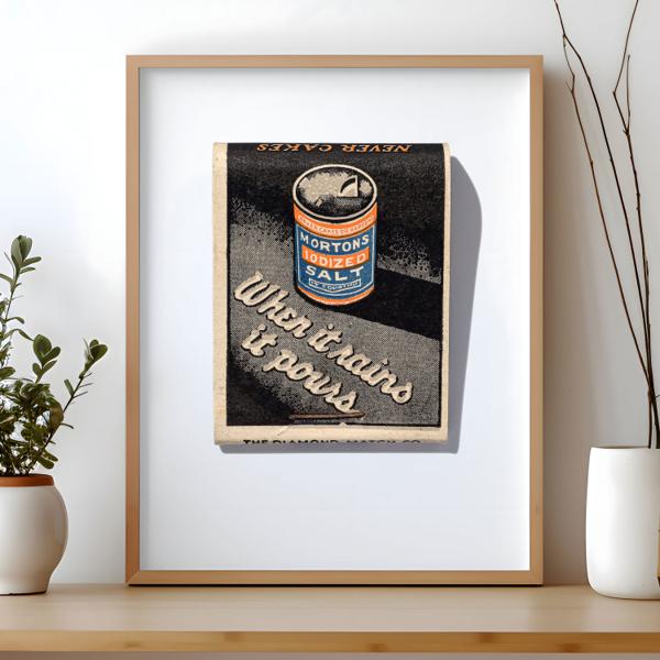 Morton's Salt matchbook print