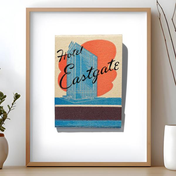 Eastgate Hotel matchbook print