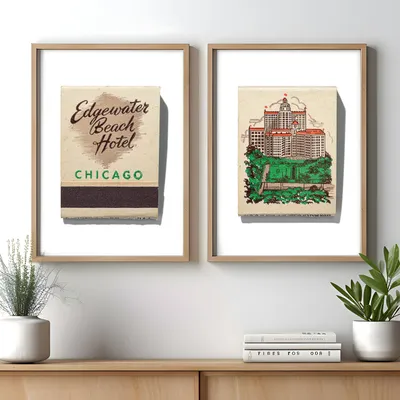Edgewater Beach Hotel, front and back