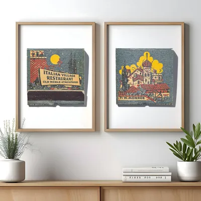 Italian Village Restaurant, front and back