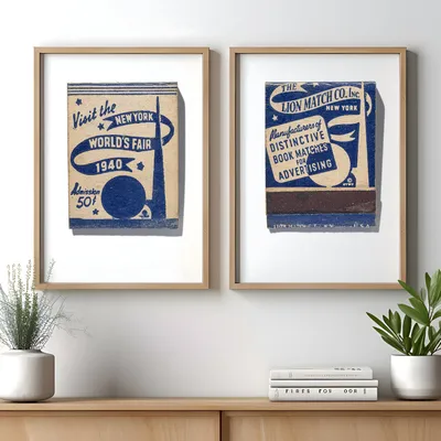 New York World's Fair (Blue), front and back