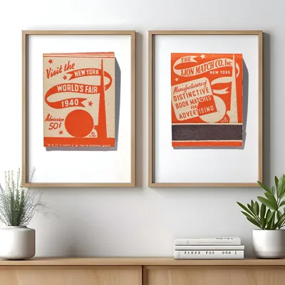 New York World's Fair (Orange), front and back