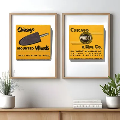 Chicago Wheel & Mfg. Co., front and back