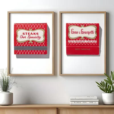 Gene & Georgetti, front and back