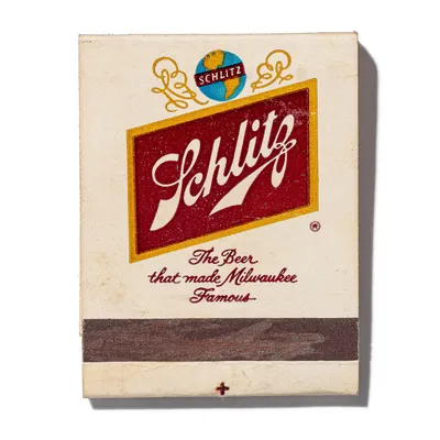 Schlitz, back, detail