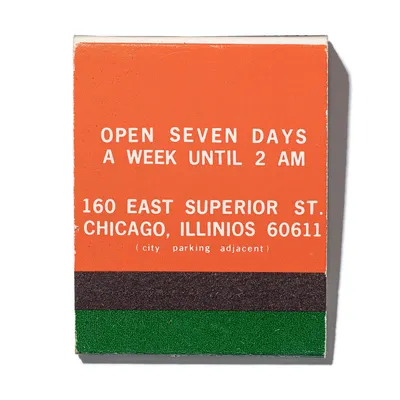 Gino's East, back, detail