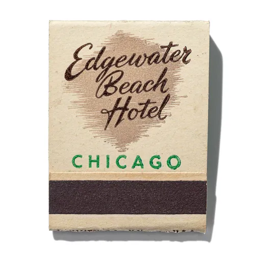Edgewater Beach Hotel matchbook print