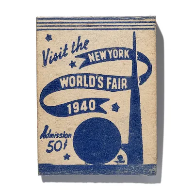 New York World's Fair (Blue), front, detail