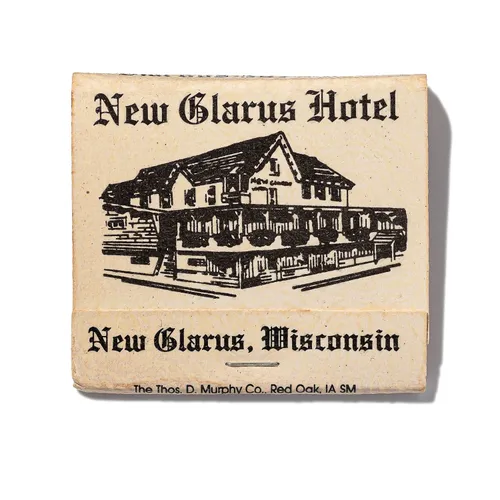 New Glarus Hotel matchbook print