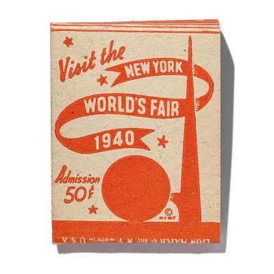 New York World's Fair (Orange), front, detail