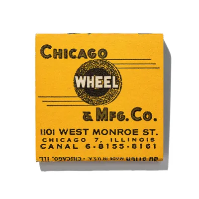 Chicago Wheel & Mfg. Co., front, detail