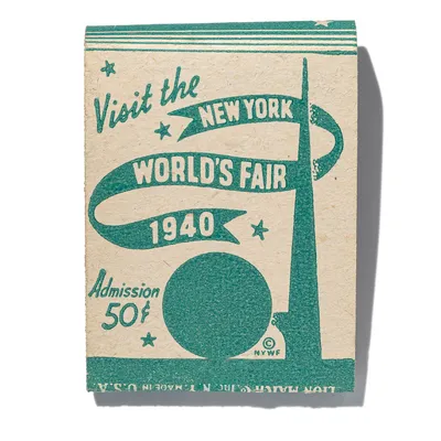 New York World's Fair (Green), front, detail