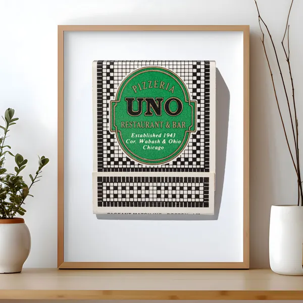 Pizzeria Uno matchbook print