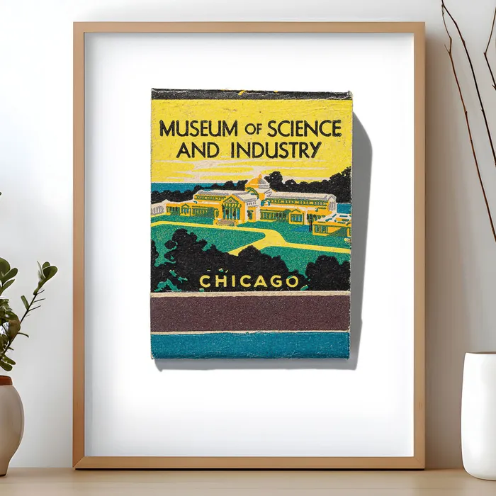 Museum of Science and Industry matchbook print