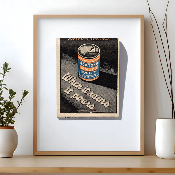 Morton's Salt matchbook print